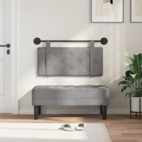 Висяща табла Светлосиво 90 x 55 x 5 см Кадифе