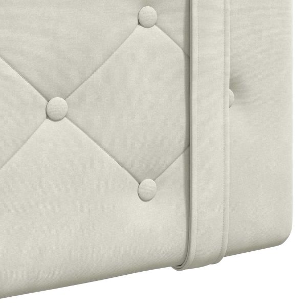 Висяща табла Монтиране на стена Крем 90 x 55 x 5 см Кадифе