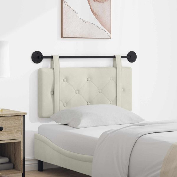 Висяща табла Монтиране на стена Крем 100 x 55 x 5 см Кадифе