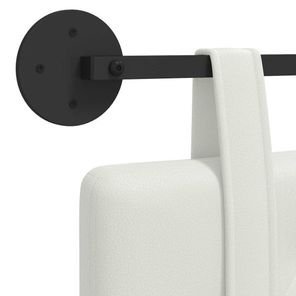 Висяща табла Монтиране на стена Бял 90 cm Изкуствена