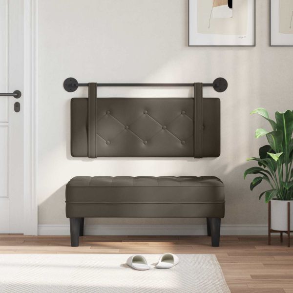 Висяща табла Монтиране на стена Сив 100 cm Изкуствена