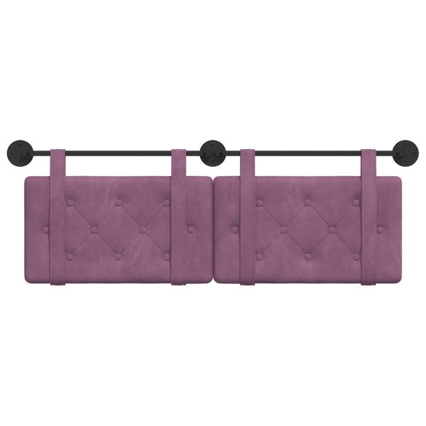 Висяща табла Монтиране на стена Лилаво 130 x 55 x 5 см Кадифе