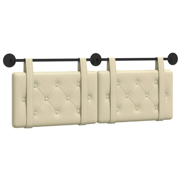 Висяща табла Монтиране на стена Крем 130 x 55 x 5 см Изкуствена