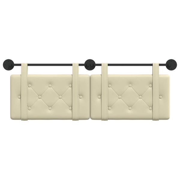 Висяща табла Монтиране на стена Крем 130 x 55 x 5 см Изкуствена