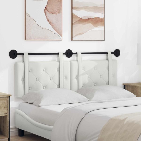 Висяща табла Монтиране на стена Бял 130 x 55 x 5 см Изкуствена