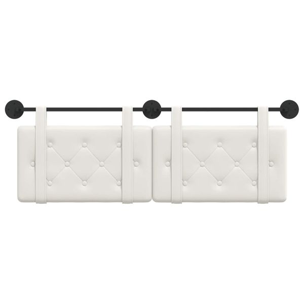 Висяща табла Монтиране на стена Бял 130 x 55 x 5 см Изкуствена