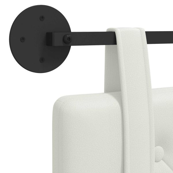 Висяща табла Монтиране на стена Бял 130 x 55 x 5 см Изкуствена