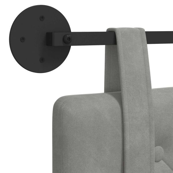 Висяща табла Светлосиво 150 x 55 x 5 см Кадифе