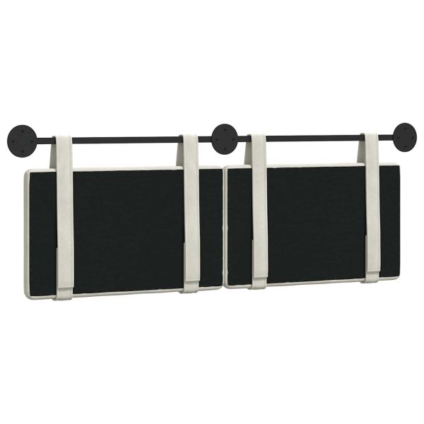 Висяща табла Монтиране на стена Крем 150 x 55 x 5 см Кадифе