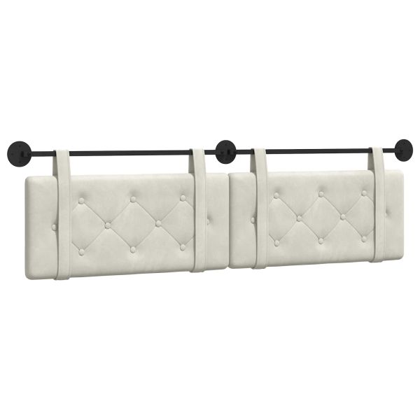 Висяща табла Монтиране на стена Крем 170 x 55 x 5 см Кадифе