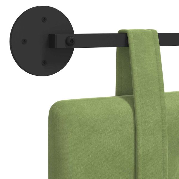 Висяща табла Светло зелено 190 x 55 x 5 см Кадифе