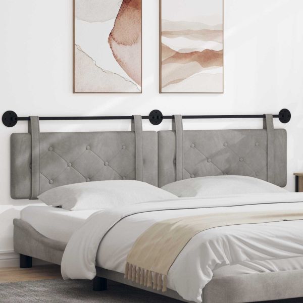 Висяща табла Светлосиво 210 x 55 x 5 см Кадифе