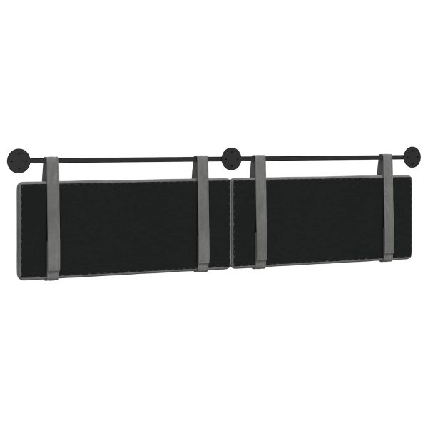 Висяща табла Тъмен сив 210 x 55 x 5 см Кадифе