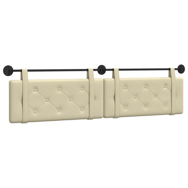 Висяща табла Монтиране на стена Крем 210 x 55 x 5 см Изкуствена