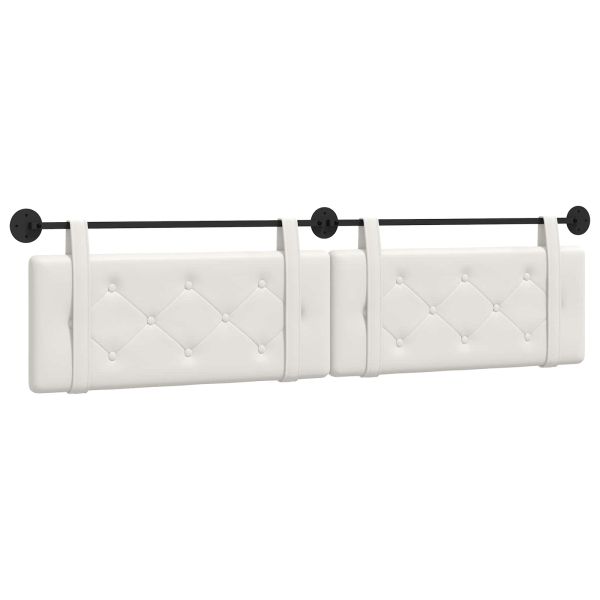 Висяща табла Монтиране на стена Бял 210 x 55 x 5 см Изкуствена