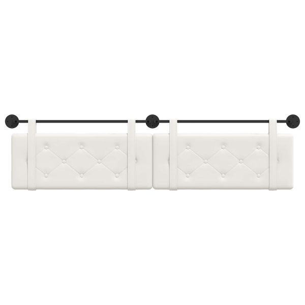 Висяща табла Монтиране на стена Бял 210 x 55 x 5 см Изкуствена