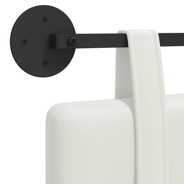 Висяща табла Монтиране на стена Бял 210 x 55 x 5 см Изкуствена