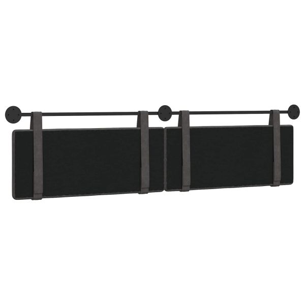 Висяща табла Черен 210 x 55 x 5 см Антично PU