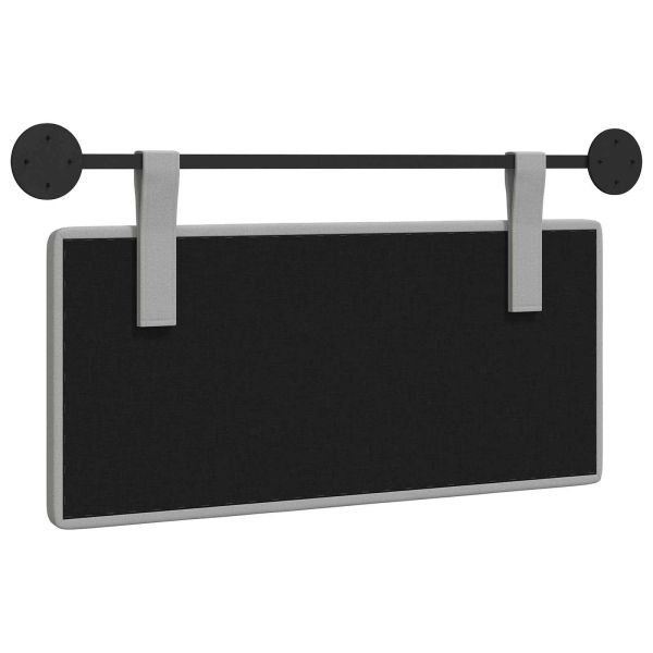 Висяща табла Облачно сиво 100 x 55 x 5 см текстил