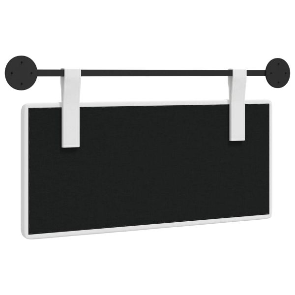 Висяща табла Монтиране на стена Бял 100 x 55 x 5 см текстил