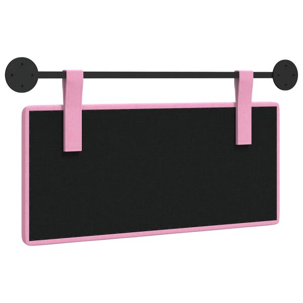 Висяща табла Монтиране на стена Розово 100 x 55 x 5 см текстил