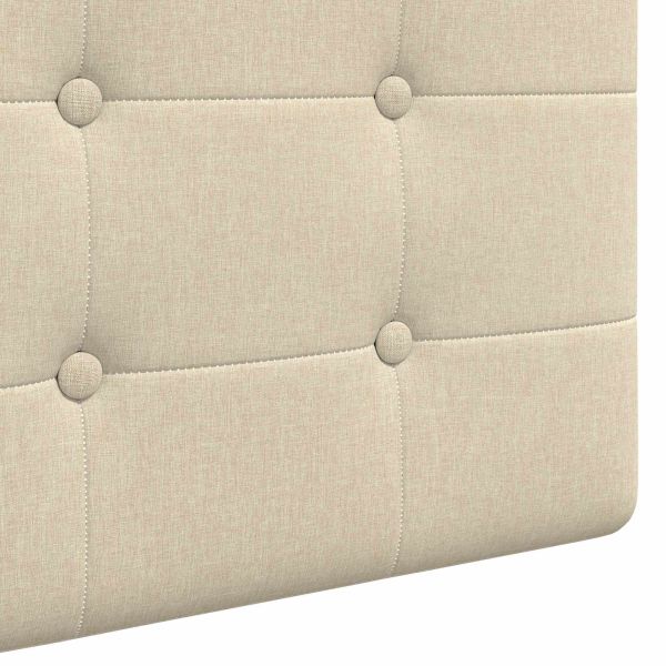 Висяща табла Монтиране на стена Крем 190 x 55 x 5 см текстил