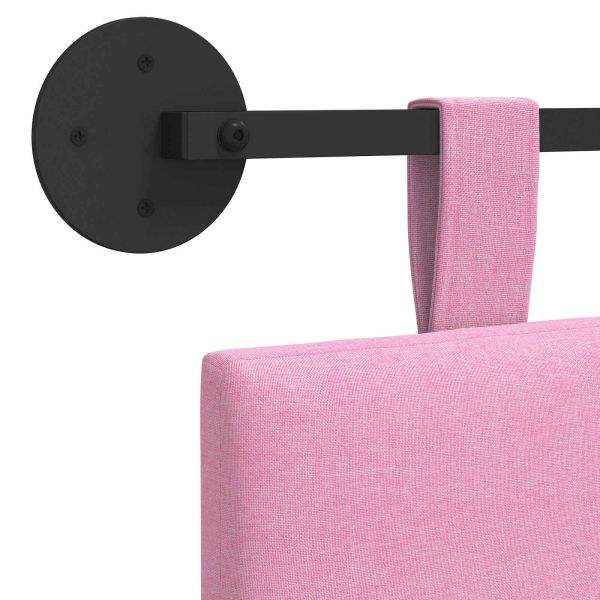 Висяща табла Монтиране на стена Розово 150 x 55 x 5 см текстил