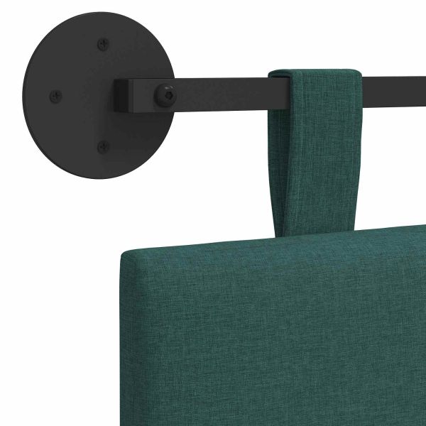 Висяща табла На райета Тъмен зелен 210 x 55 x 5 см текстил