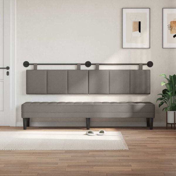 Висяща табла Монтиране на стена Таупе 210 x 55 x 5 см текстил