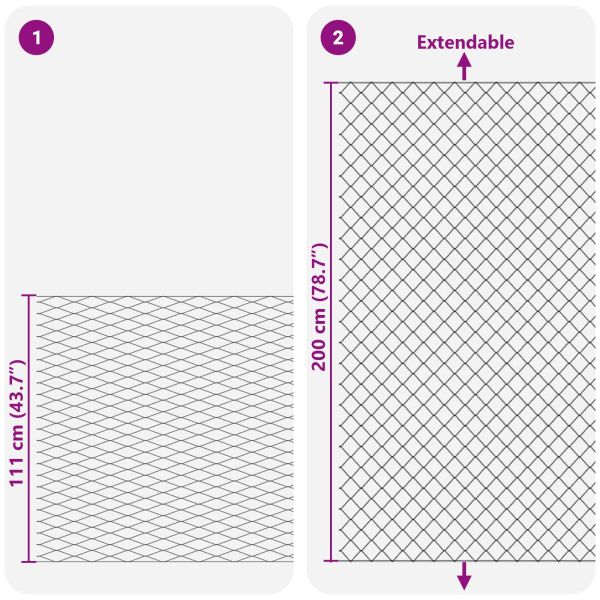 Оградa от мрежа Поцинкована 2 x 20 m Стъкло