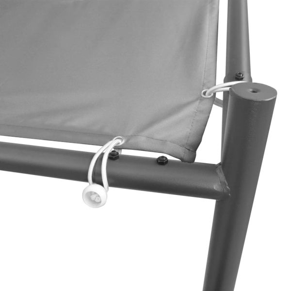 Градинска шатра, стомана, 400x400x260 см, антрацит