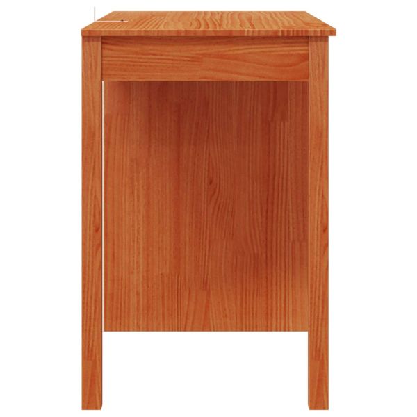 Бюро с чекмедже Восъчен Кафяв 100 x 50 x 74 см Масивна боровина