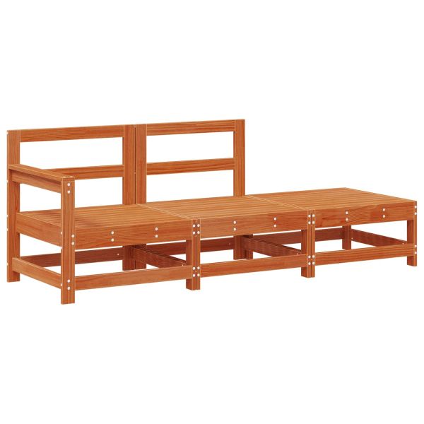 Секционен диван с възглавница Восъчен Кафяв 190 x 62 x 70,5 см