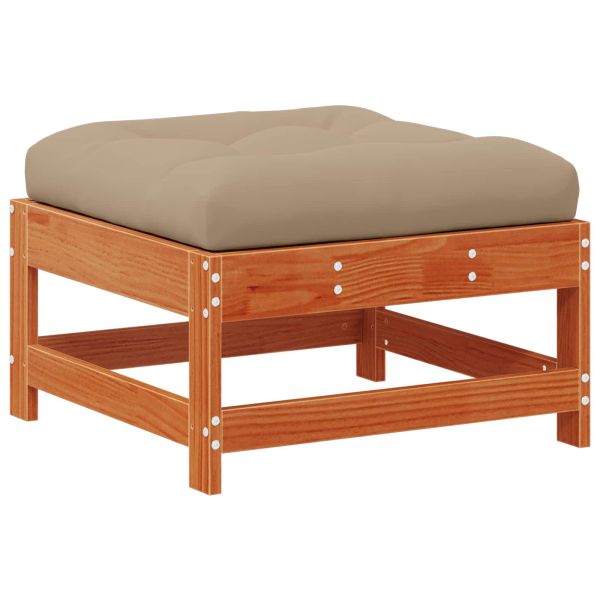 Секционен диван с възглавница Восъчен Кафяв 190 x 62 x 70,5 см