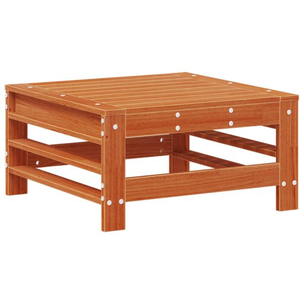 Секционен диван 3 Брой Восъчен Кафяв Масивна боровина