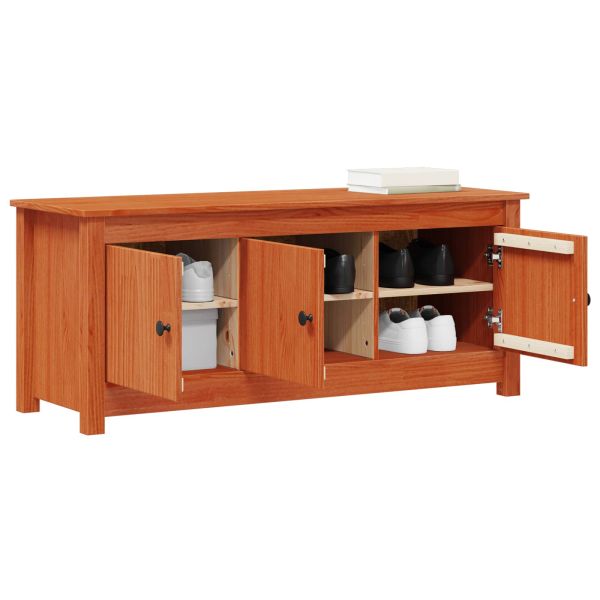 Шкаф за обувки Восъчен Кафяв 110 x 38 x 45,5 см