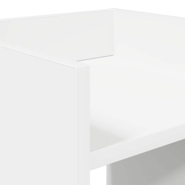 Стойка за растения 2 pcs Бял 30 x 30 x 100 см