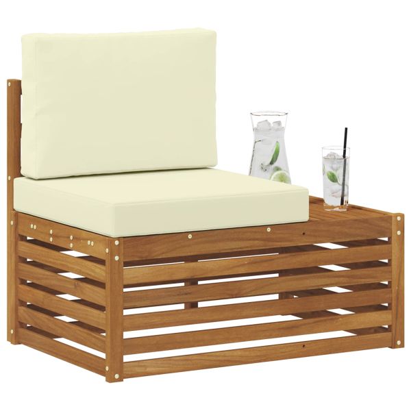 Външен край на диван с възглавница Естествен 91 x 63 x 73 см