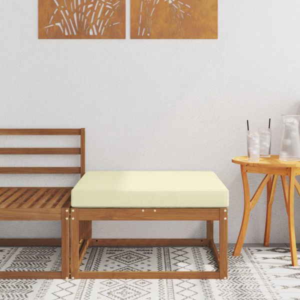 Външна табуретка Солидно акациево дърво Естествен