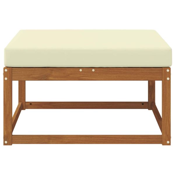 Външна табуретка Солидно акациево дърво Естествен