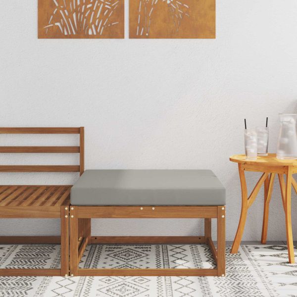 Външна табуретка Солидно акациево дърво Естествен