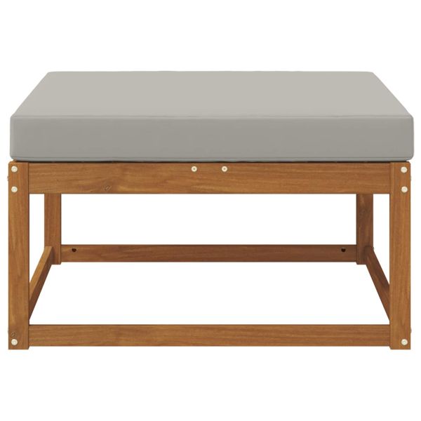 Външна табуретка Солидно акациево дърво Естествен