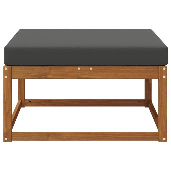 Външна табуретка Солидно акациево дърво Естествен