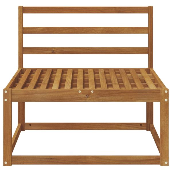 Среден диван за открито Солидно акациево дърво Естествен