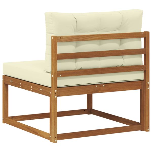 Среден диван за открито Солидно акациево дърво Естествен