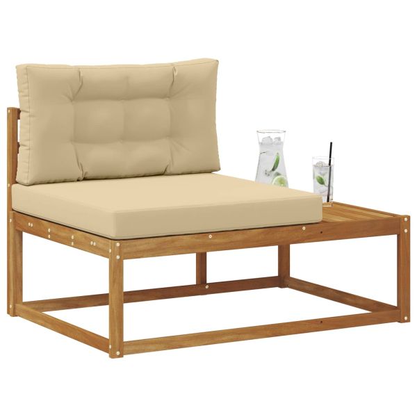 Външен край на диван с възглавница Естествен 115 x 83 x 73 см