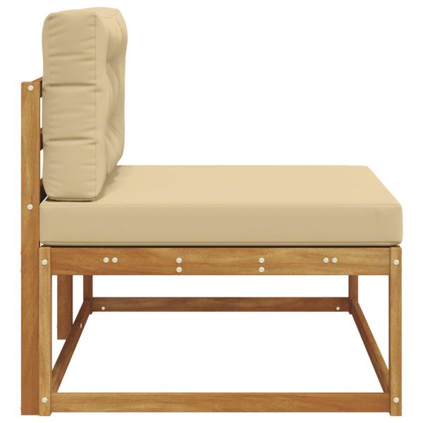 Външен край на диван с възглавница Естествен 115 x 83 x 73 см