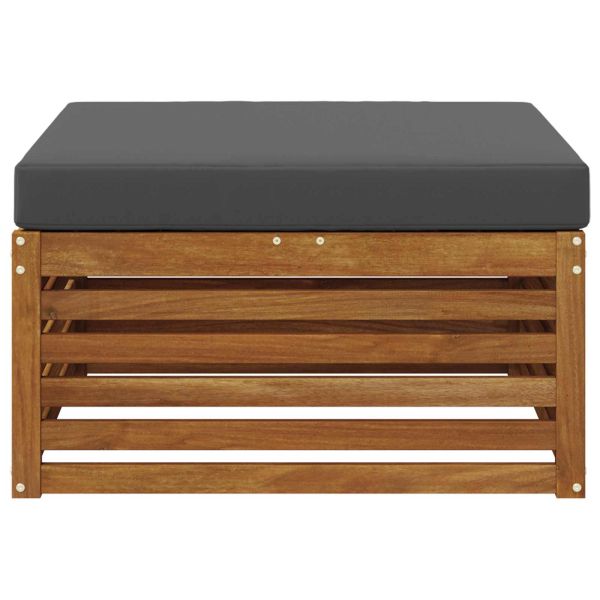 Външна табуретка Солидно акациево дърво Естествен