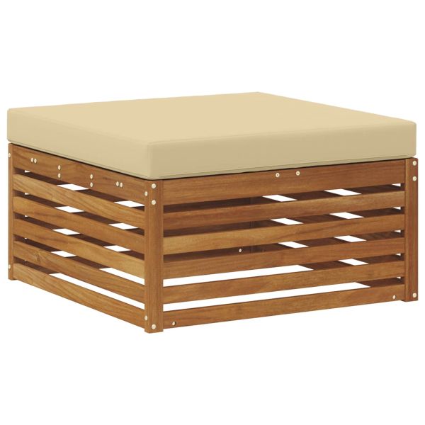 Външна табуретка Солидно акациево дърво Естествен