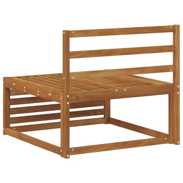 Среден диван за открито Солидно акациево дърво Естествен